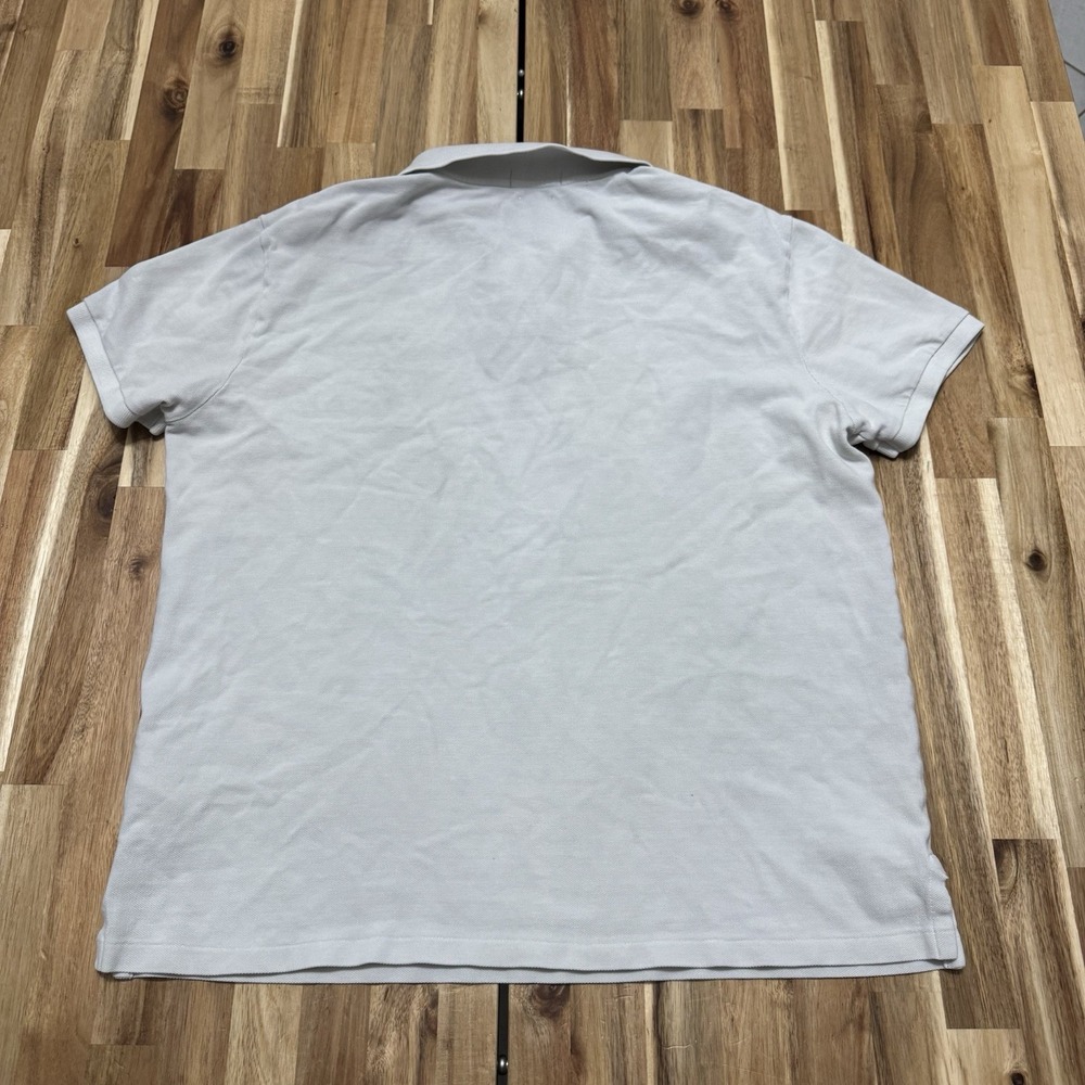 Polo Ralph Lauren Polo Shirt Mens L Off White Custom Fit USA Flag Big Pony - Picture 4 of 7